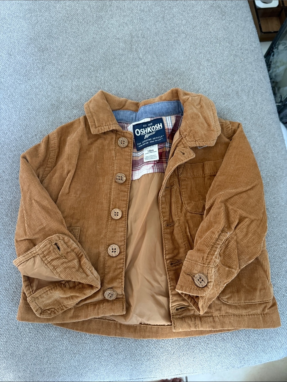 OshKosh B'gosh Kids Corduroy Jacket in Caramel